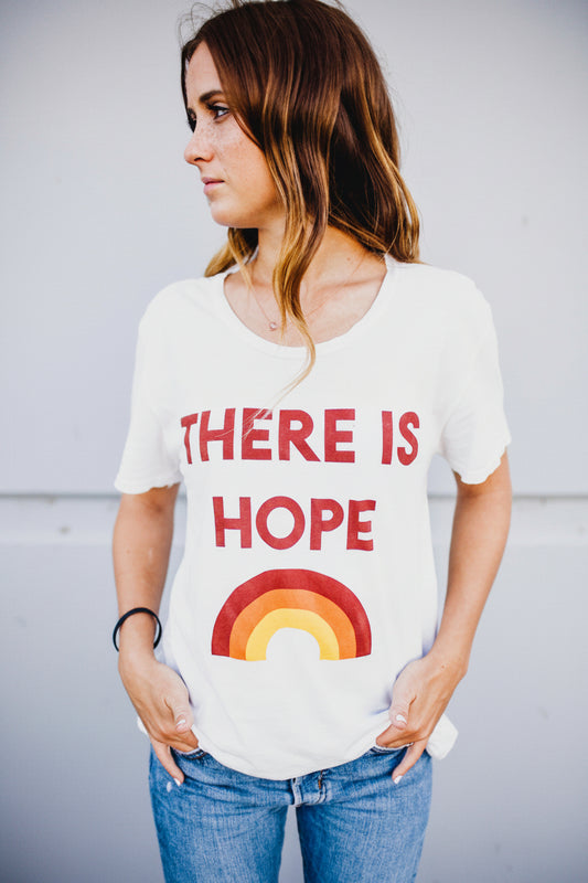 There Is Hope organic cotton women's tee by Modern Burlap
