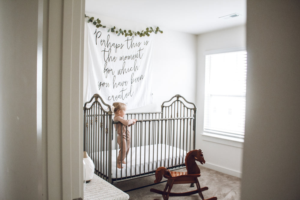 
                  
                    Load image into Gallery viewer, Organic Swaddle + Wall Art - Esther 4:14
                  
                