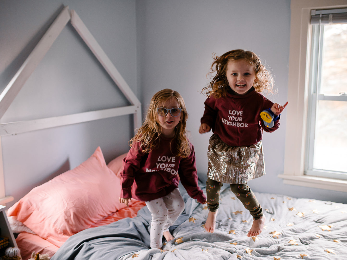 Love Your Neighbor Kids Sweatshirt | GOTS Certified Organic Cotton