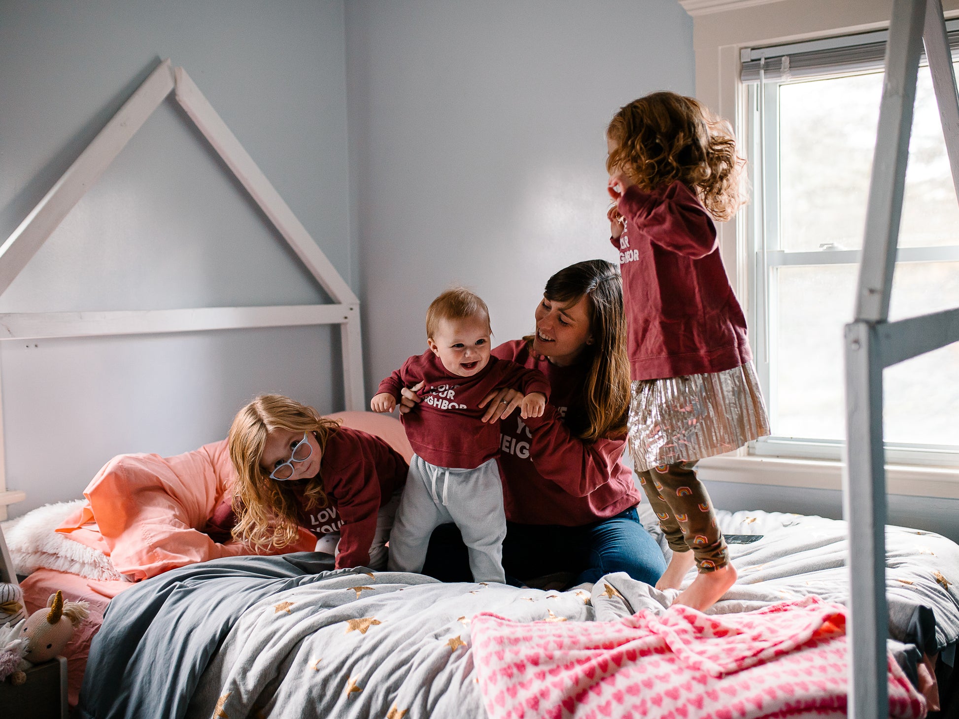 Love Your Neighbor Kids Sweatshirt | GOTS Certified Organic Cotton