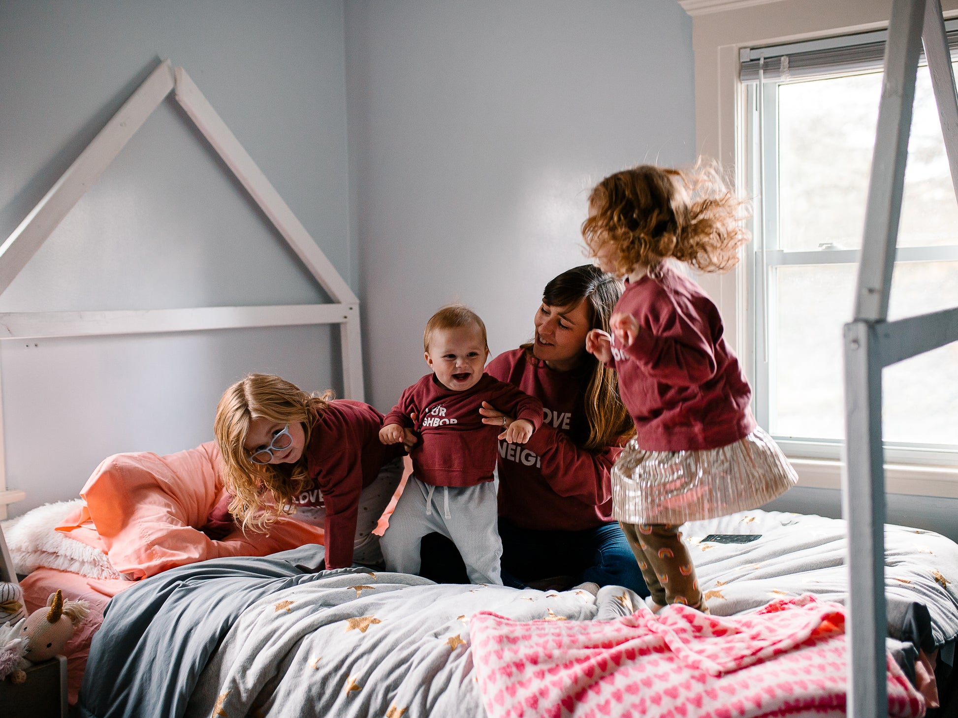 Love Your Neighbor Kids Sweatshirt | GOTS Certified Organic Cotton