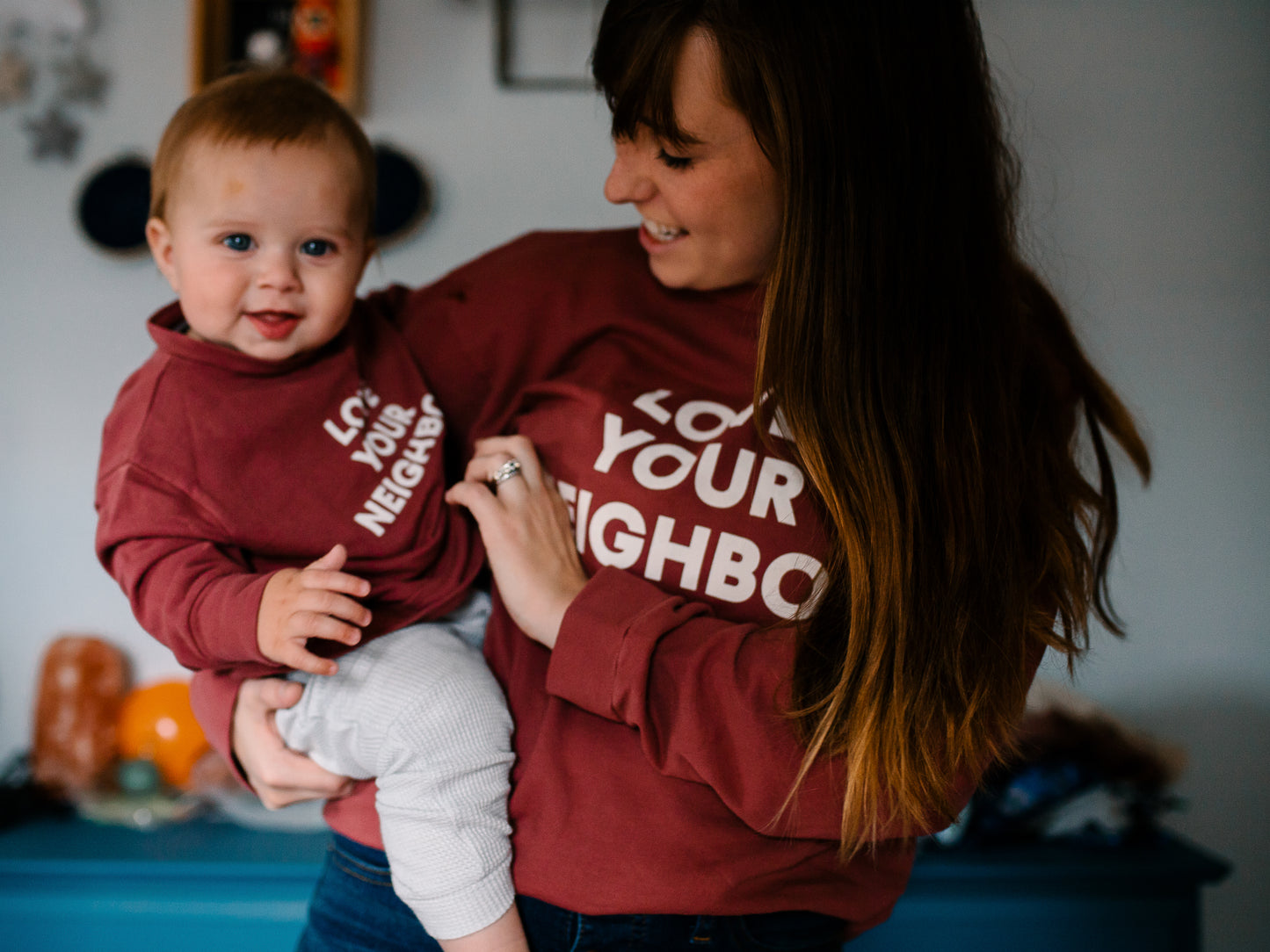 Love Your Neighbor Adult Sweatshirt | GOTS Certified Organic Cotton