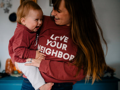 Love Your Neighbor Adult Sweatshirt | GOTS Certified Organic Cotton