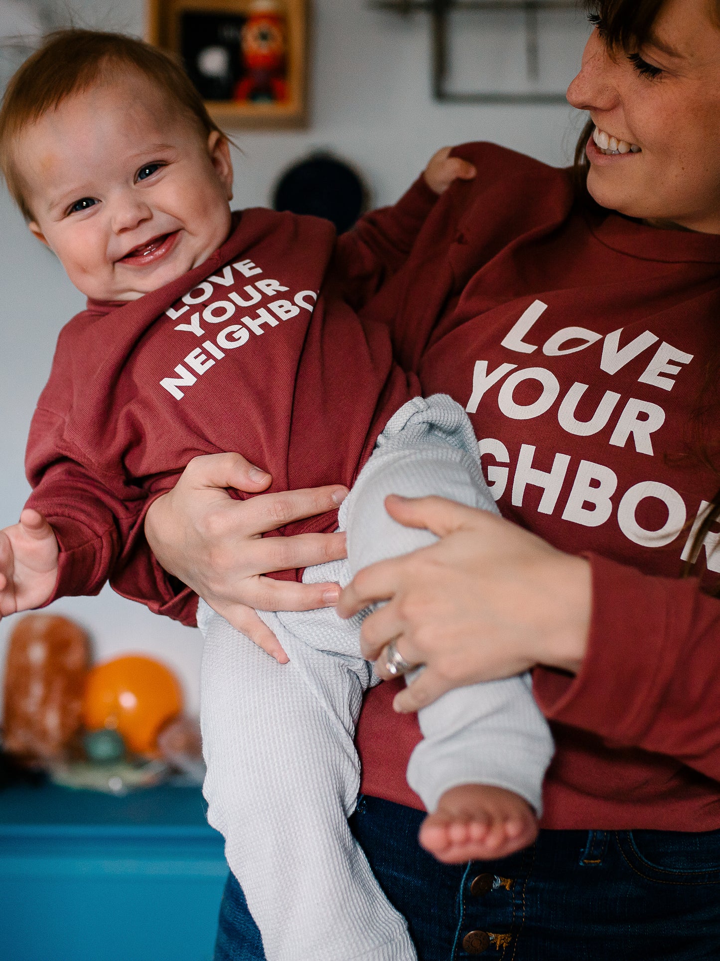 Love Your Neighbor Kids Sweatshirt | GOTS Certified Organic Cotton