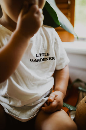 
                  
                    Load image into Gallery viewer, Little Gardener Kid Scoop Neck Tee
                  
                