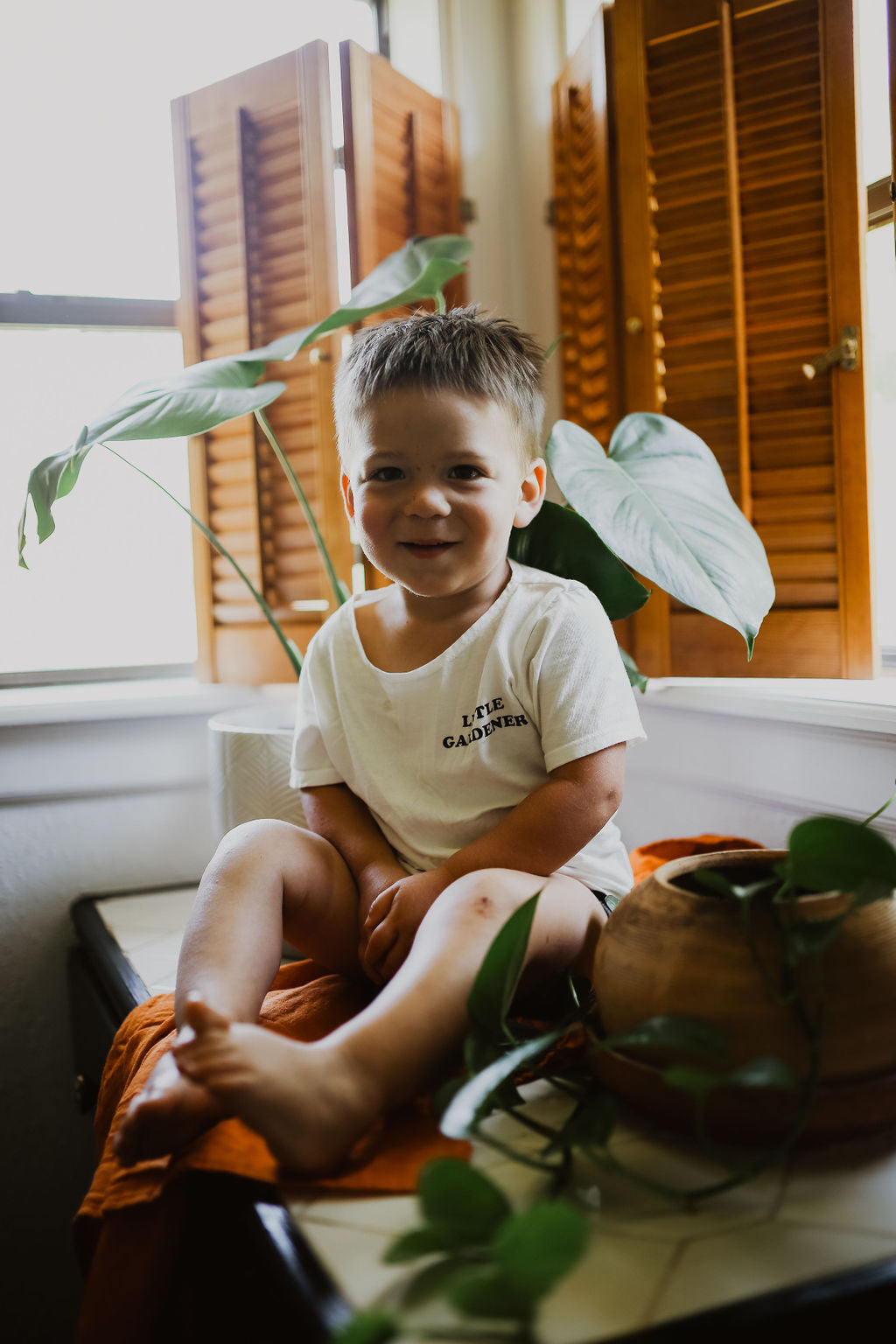 Little Gardener Kid Scoop Neck Tee