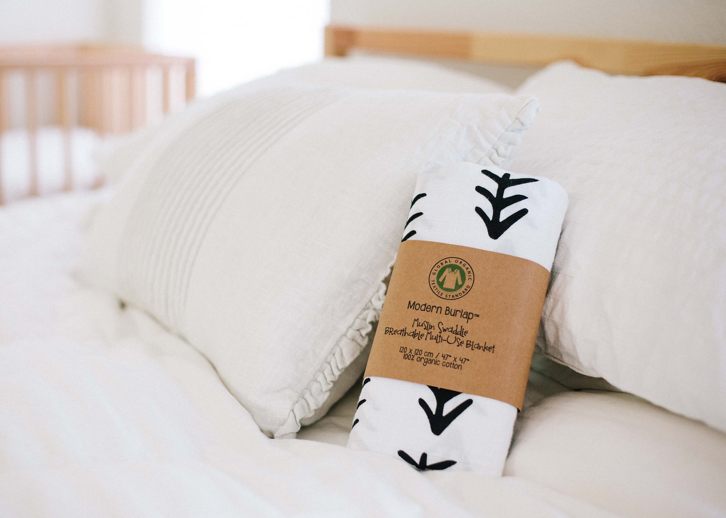 Tree Hugger Organic Swaddle | GOTS Certified Organic Cotton Muslin