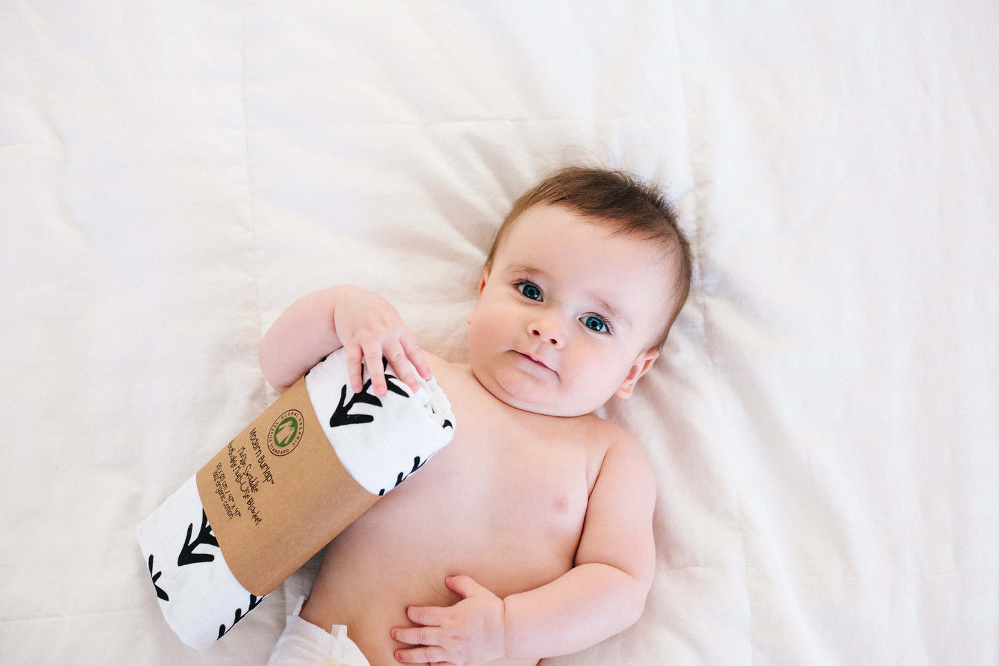 Tree Hugger Organic Swaddle | GOTS Certified Organic Cotton Muslin