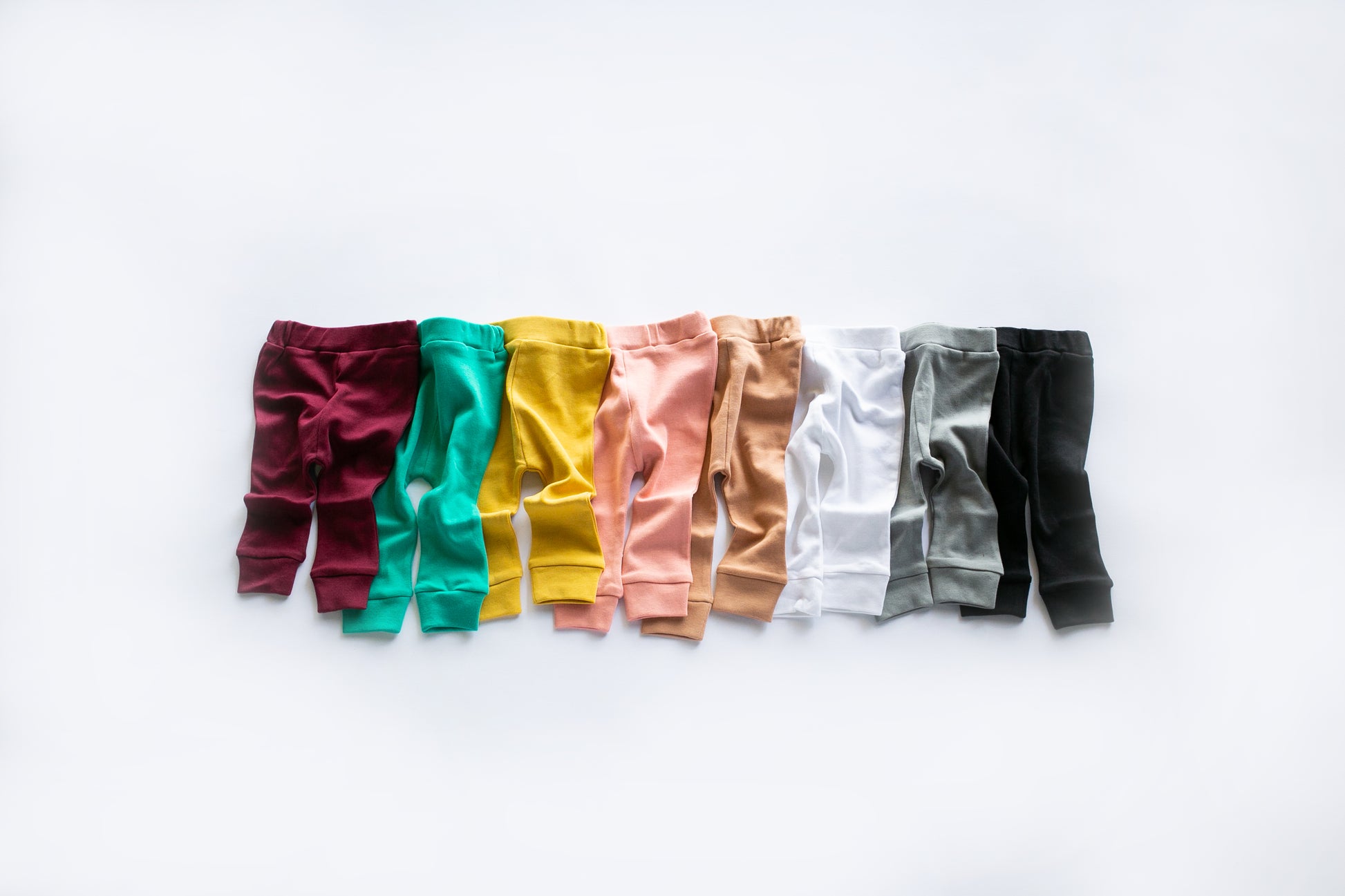 Organic Baby and Toddler Basic Pant | GOTS Certified Organic Cotton | Solid Colors