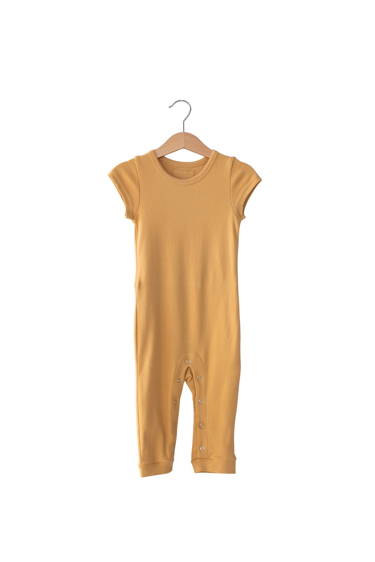 Honey Organic Baby Short Sleeve Explorer Back Jumpsuit — product photograph.