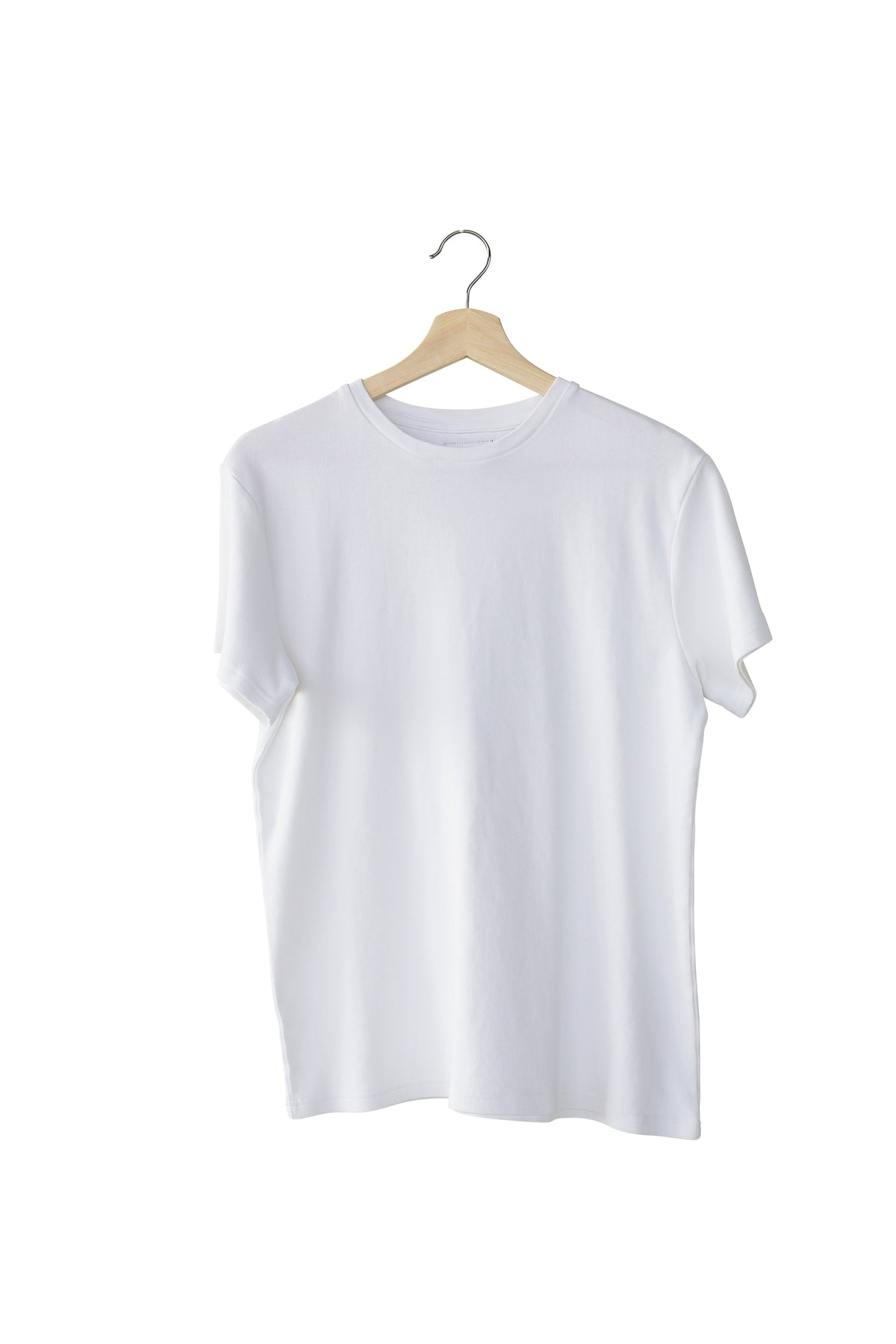 Men's organic cotton crewneck tee in a solid color