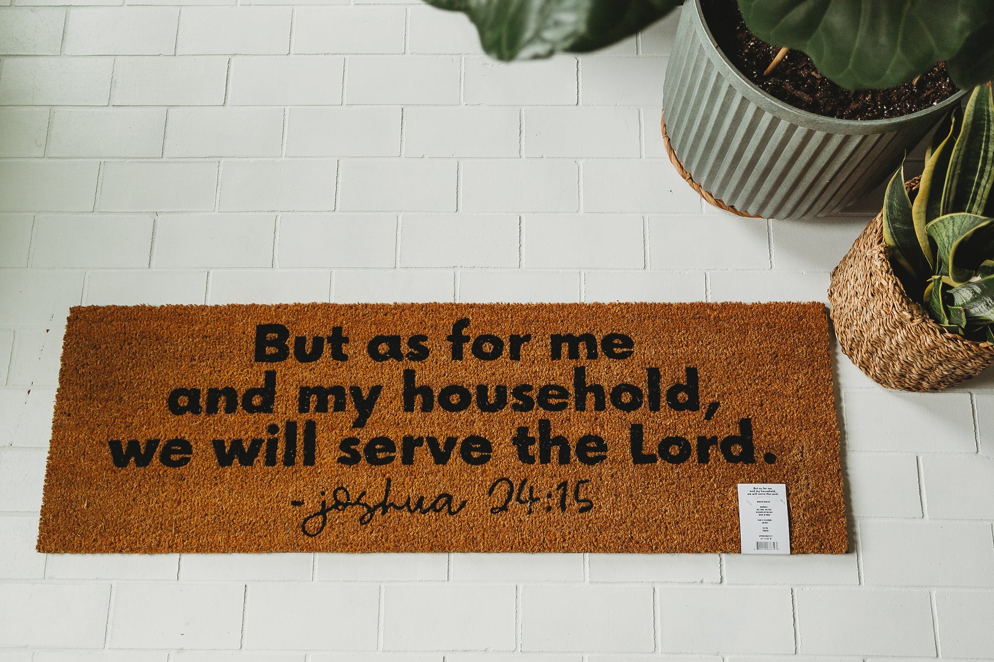 XL Scripture Doormat | Joshua 24:15