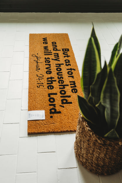 XL Scripture Doormat | Joshua 24:15