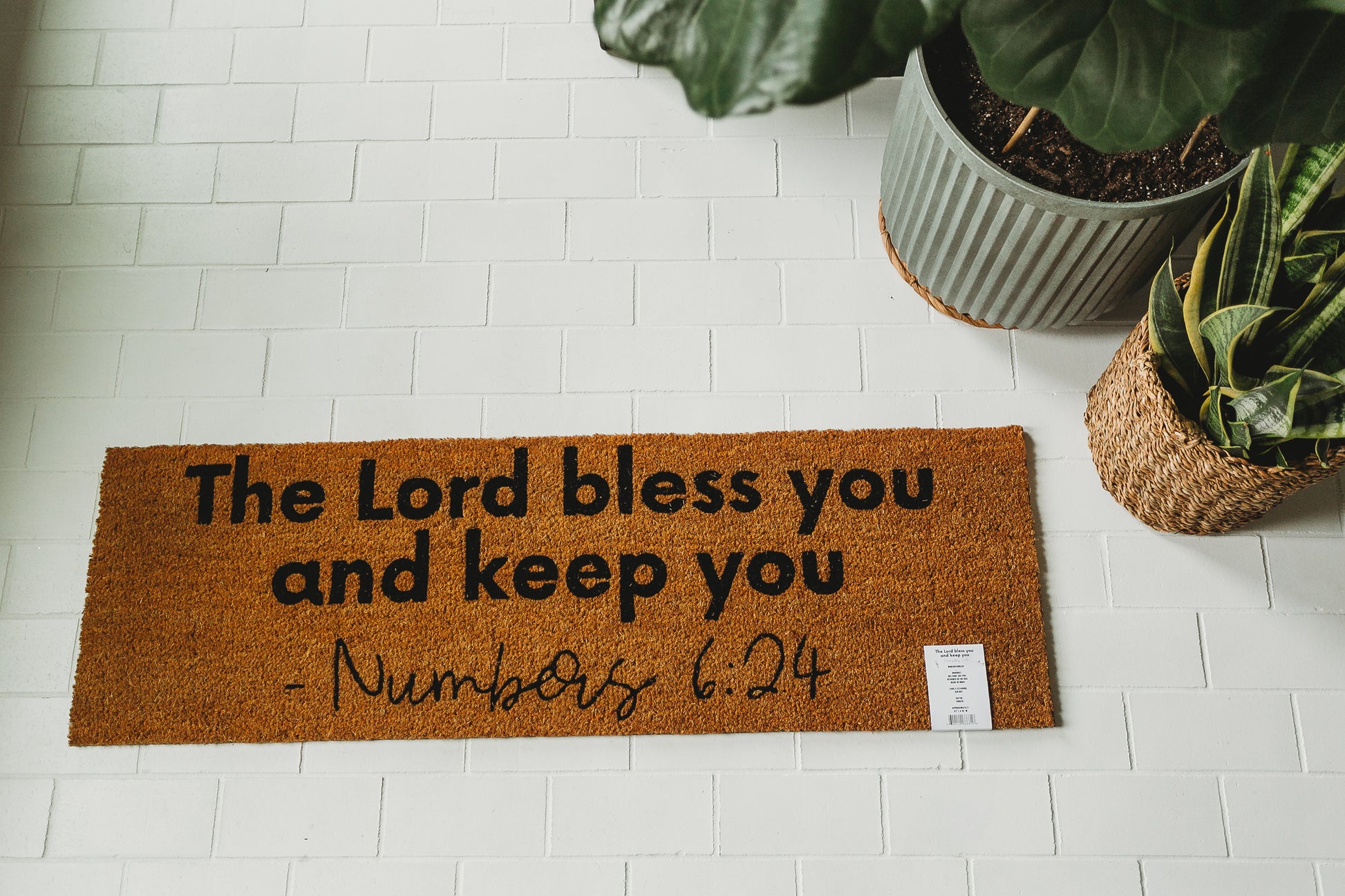 XL Scripture Doormat | Numbers 6:24