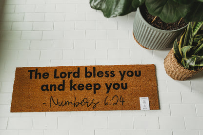 XL Scripture Doormat | Numbers 6:24