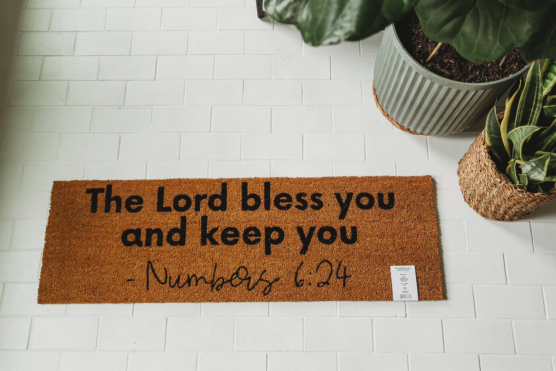 XL Scripture Doormat | Numbers 6:24