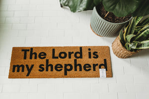 
                  
                    Load image into Gallery viewer, XL Scripture Doormat | The Lord is my shepherd
                  
                