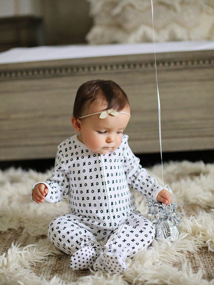 Organic Zip Footie | GOTS Certified Organic Cotton | Signature Prints