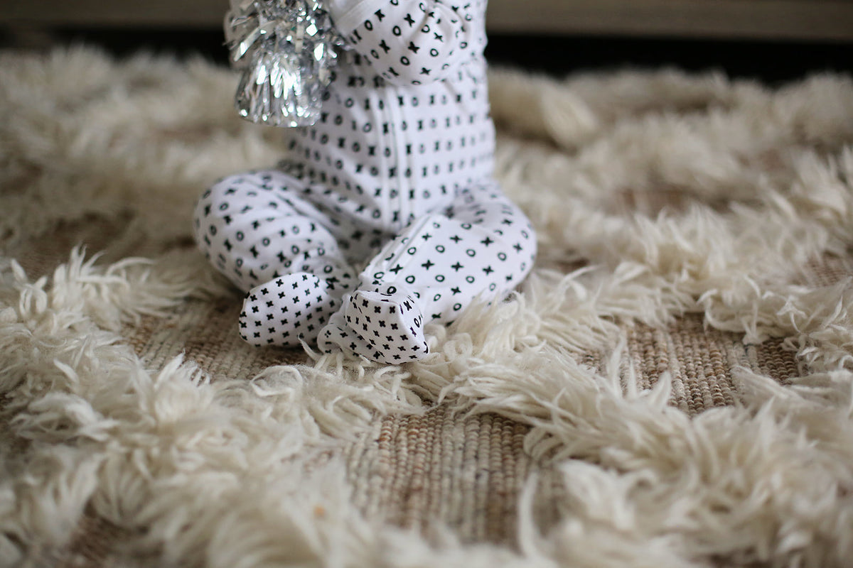 Organic Zip Footie | GOTS Certified Organic Cotton | Signature Prints