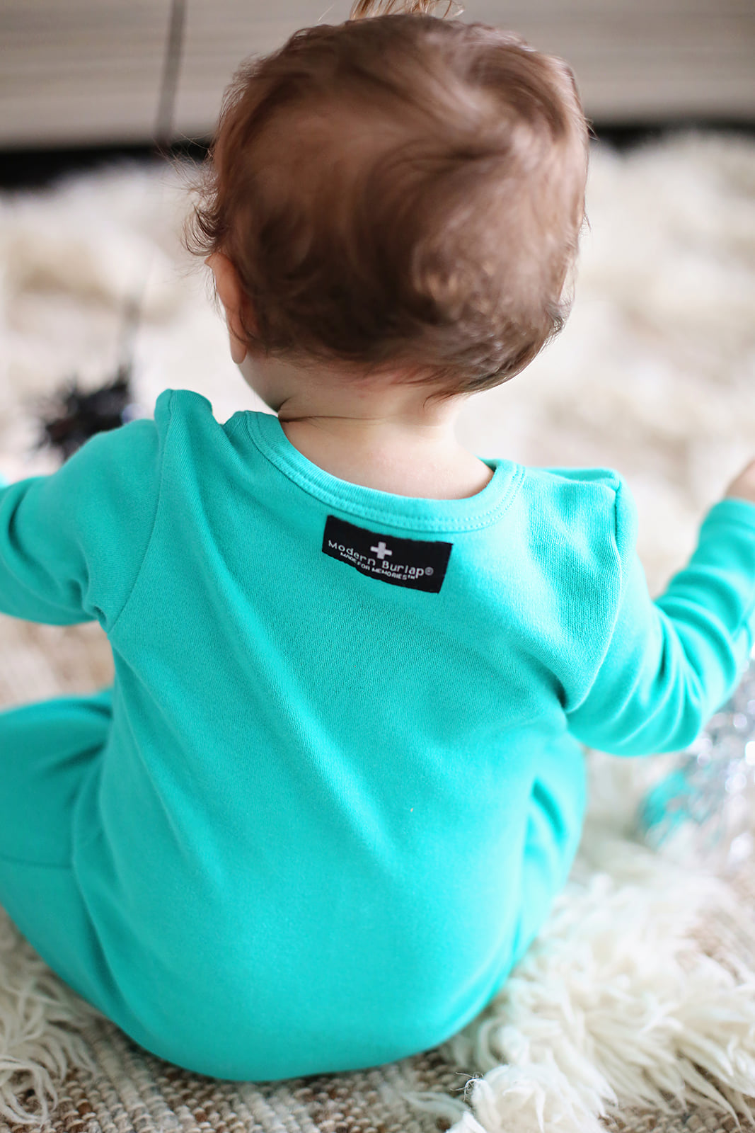 Organic Button Footie | GOTS Certified Organic Cotton | Solid Colors