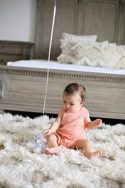 Organic Baby Tank Romper | GOTS Certified Organic Cotton | Solid Colors