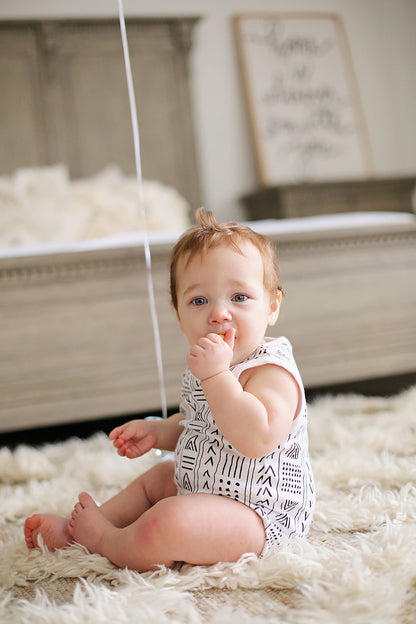 Organic Baby Tank Bodysuit | GOTS Certified Organic Cotton | Signature Prints | Sizes 0 to 24 Months