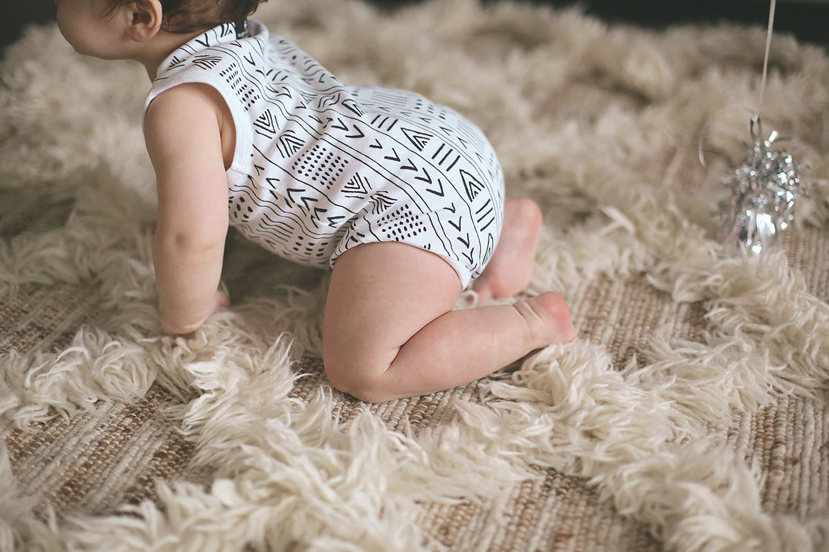 Organic Baby Tank Bodysuit | GOTS Certified Organic Cotton | Signature Prints | Sizes 0 to 24 Months