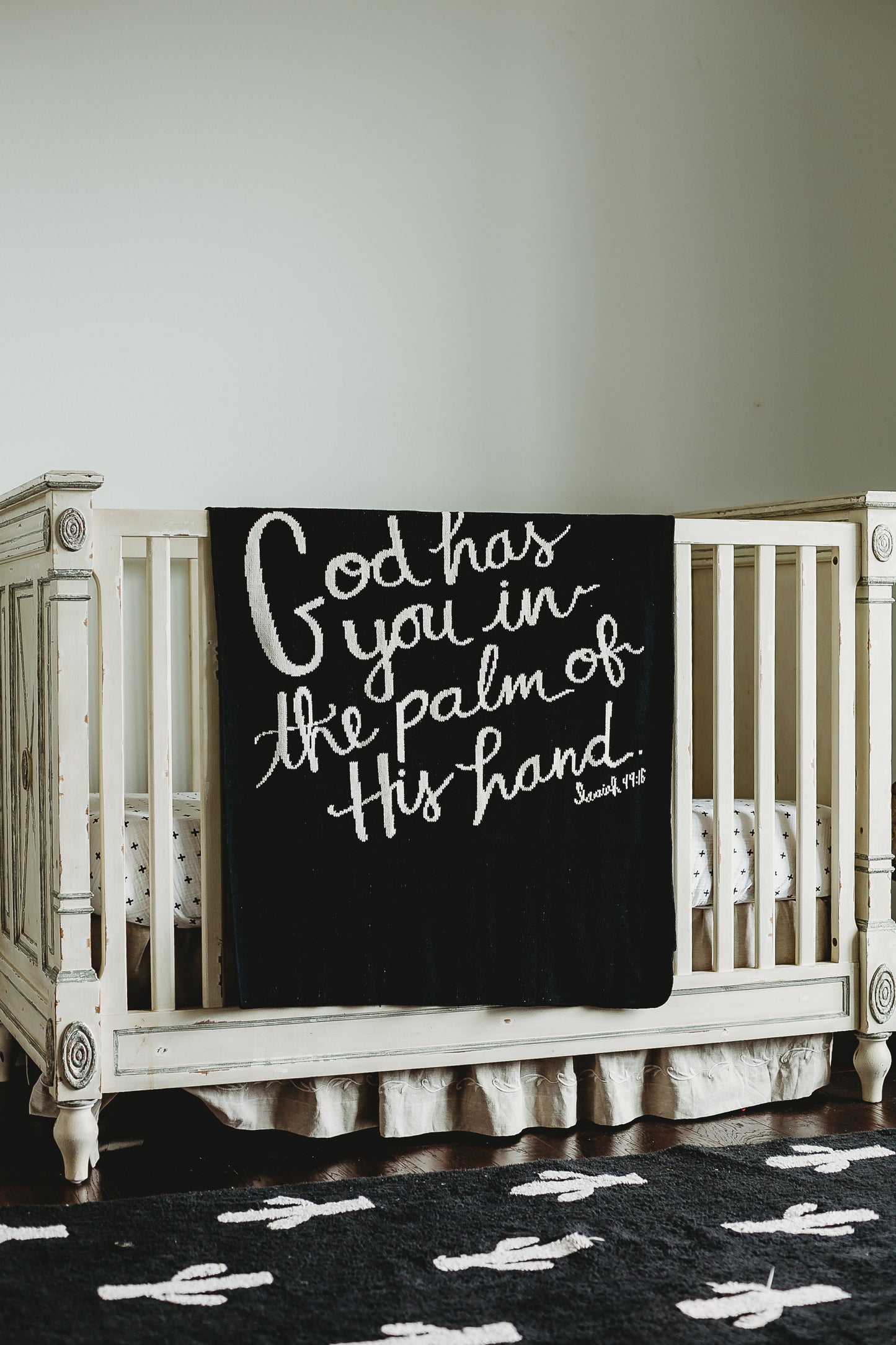 God Has You Recycled Cotton Throw Blanket | Made in USA
