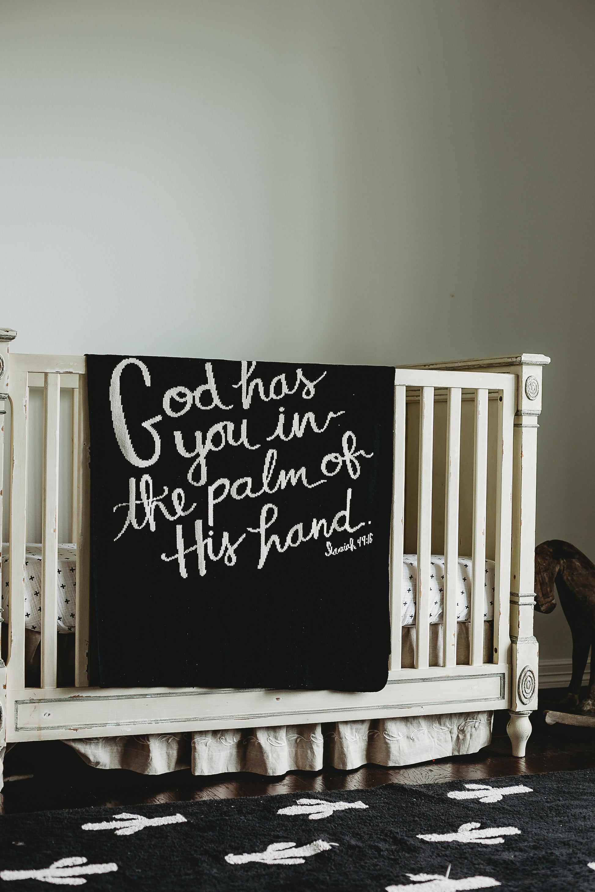 God Has You Recycled Cotton Throw Blanket | Made in USA
