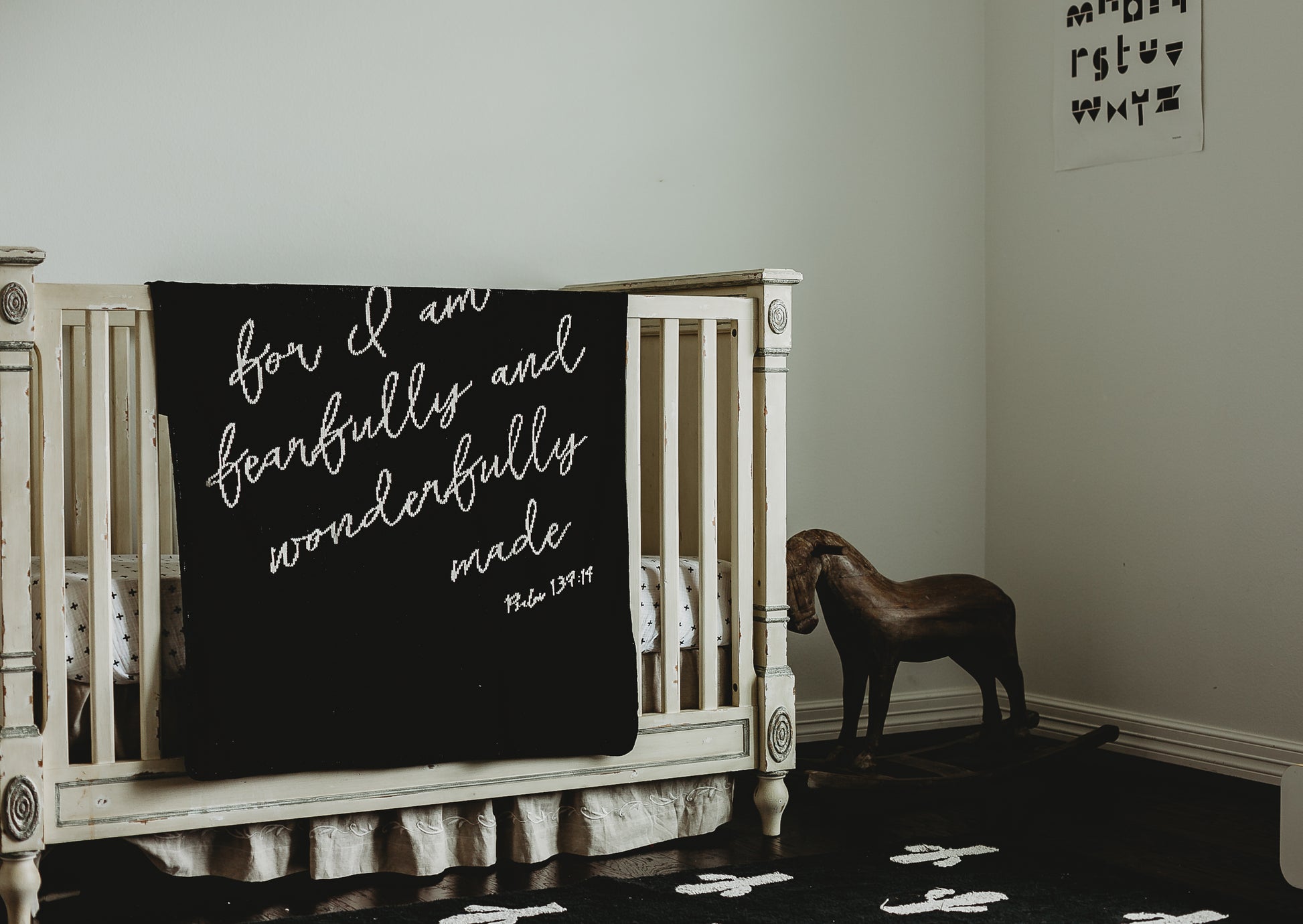 Fearfully and Wonderfully Made Recycled Cotton Throw | Made in USA