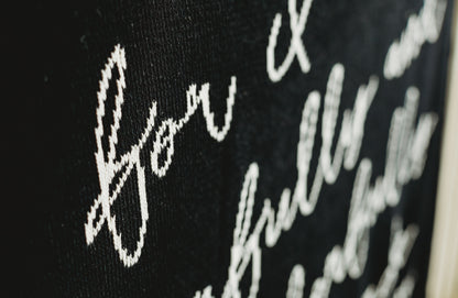 Fearfully and Wonderfully Made Recycled Cotton Throw | Made in USA
