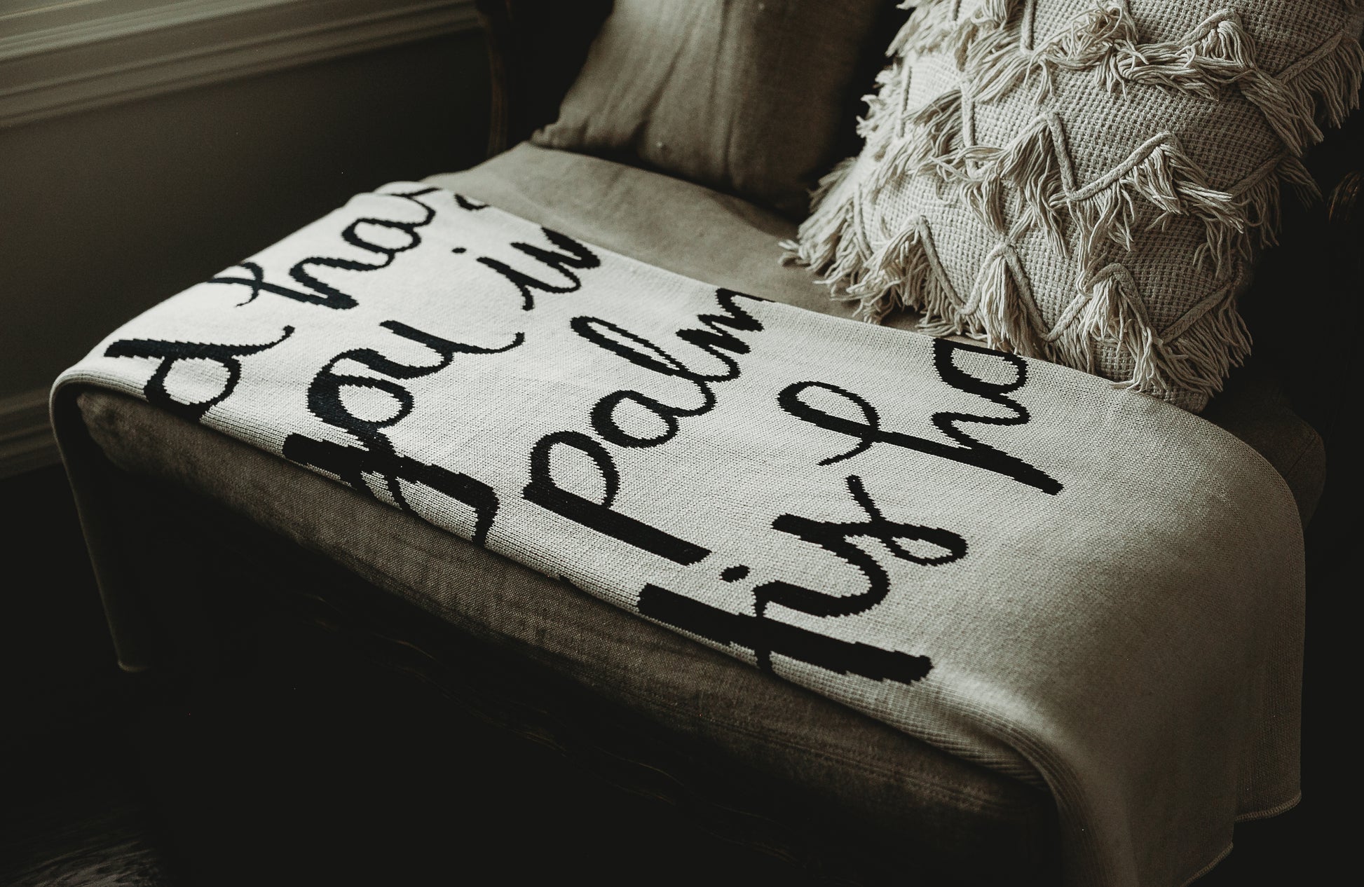 God Has You Recycled Cotton Throw Blanket | Made in USA