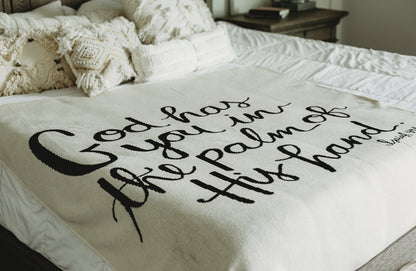 God Has You Recycled Cotton Throw Blanket | Made in USA