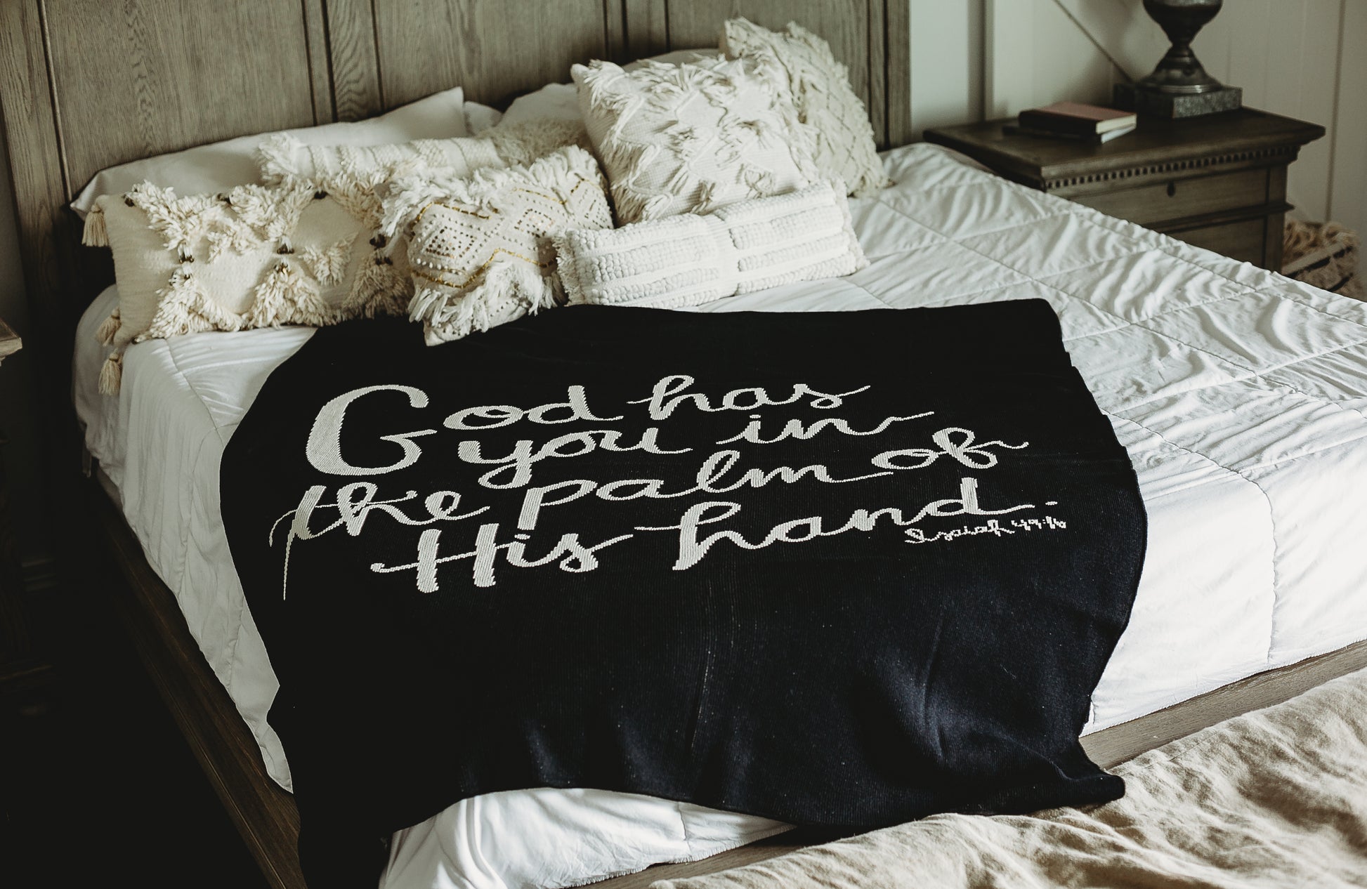 God Has You Recycled Cotton Throw Blanket | Made in USA