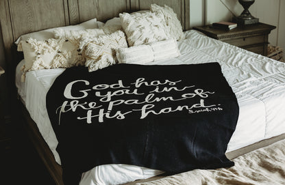 God Has You Recycled Cotton Throw Blanket | Made in USA