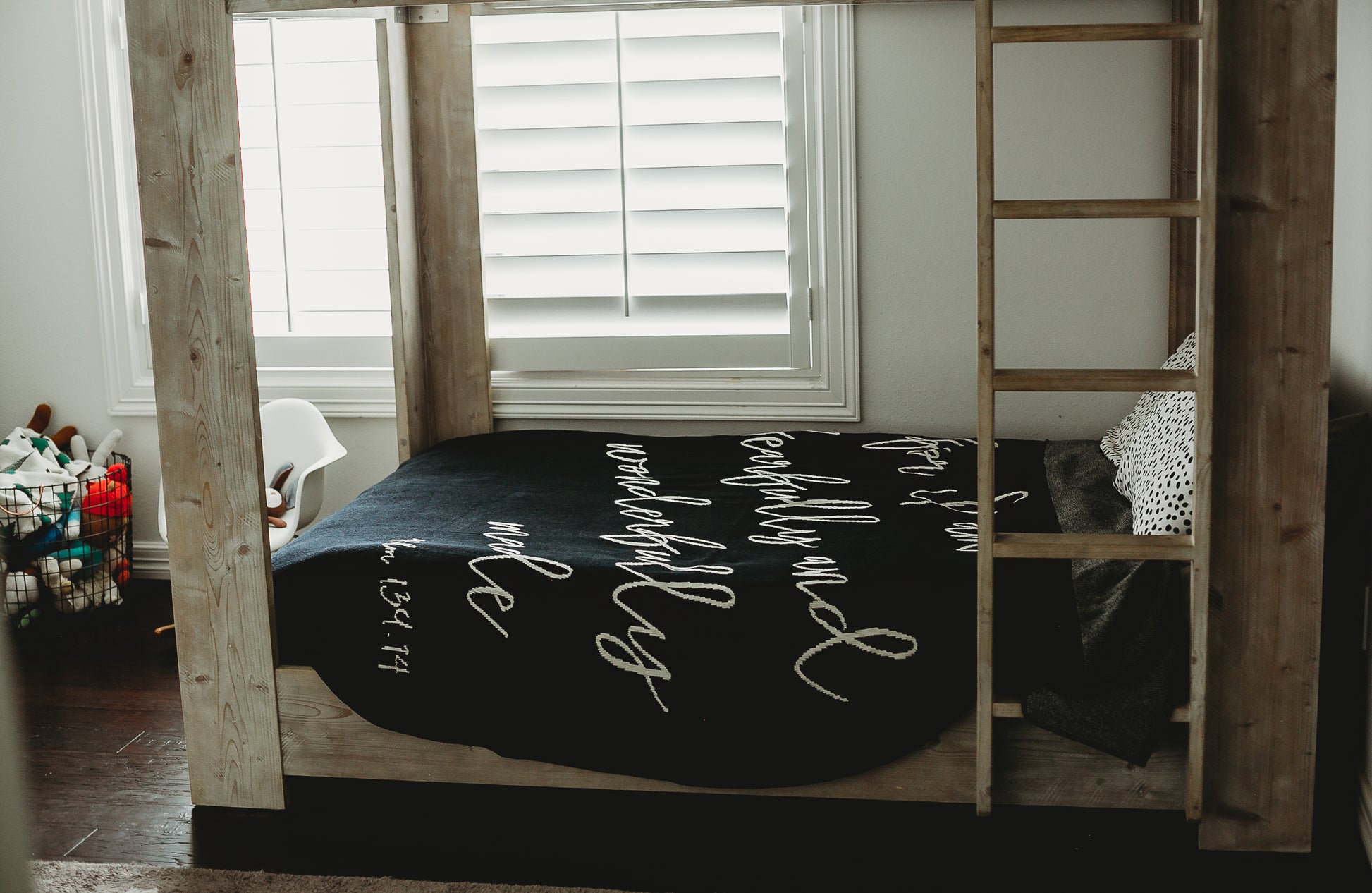Fearfully and Wonderfully Made Recycled Cotton Throw | Made in USA