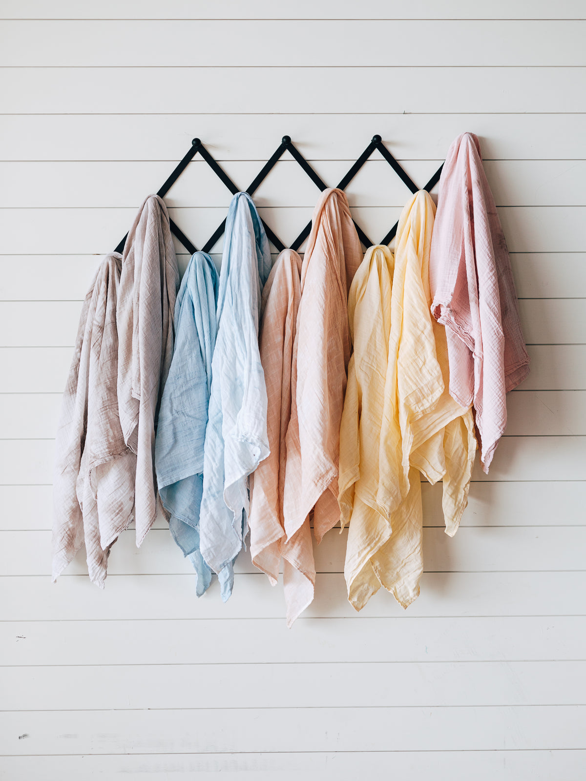 Hand Dyed Organic Swaddle | GOTS Certified Organic Cotton Muslin | Solid Colors