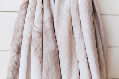 Hand Dyed Organic Swaddle | GOTS Certified Organic Cotton Muslin | Solid Colors
