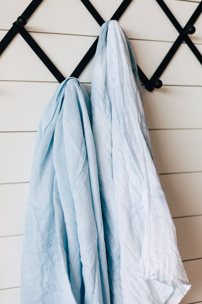 Hand Dyed Organic Swaddle | GOTS Certified Organic Cotton Muslin | Solid Colors