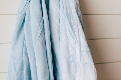 Hand Dyed Organic Swaddle | GOTS Certified Organic Cotton Muslin | Solid Colors