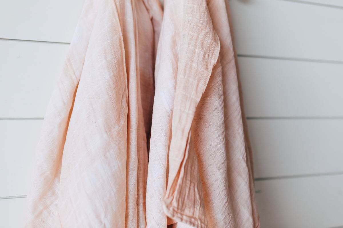 Hand Dyed Organic Swaddle | GOTS Certified Organic Cotton Muslin | Solid Colors