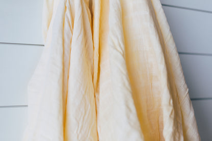 Hand Dyed Organic Swaddle | GOTS Certified Organic Cotton Muslin | Solid Colors