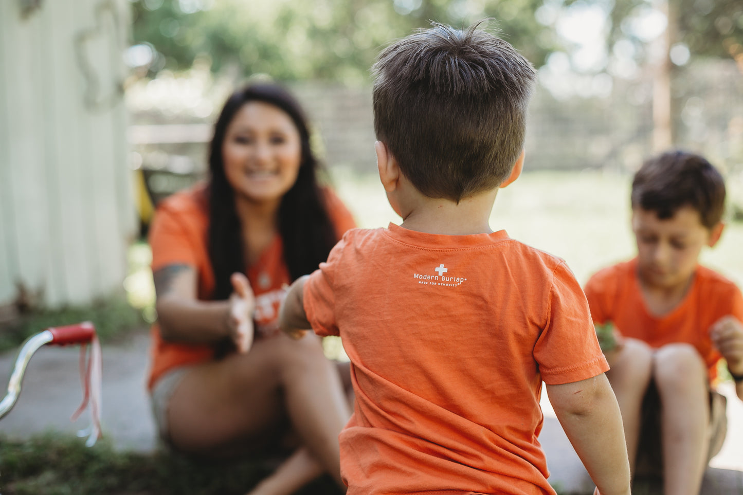 Let's go outside Kid's Crewneck Tee
