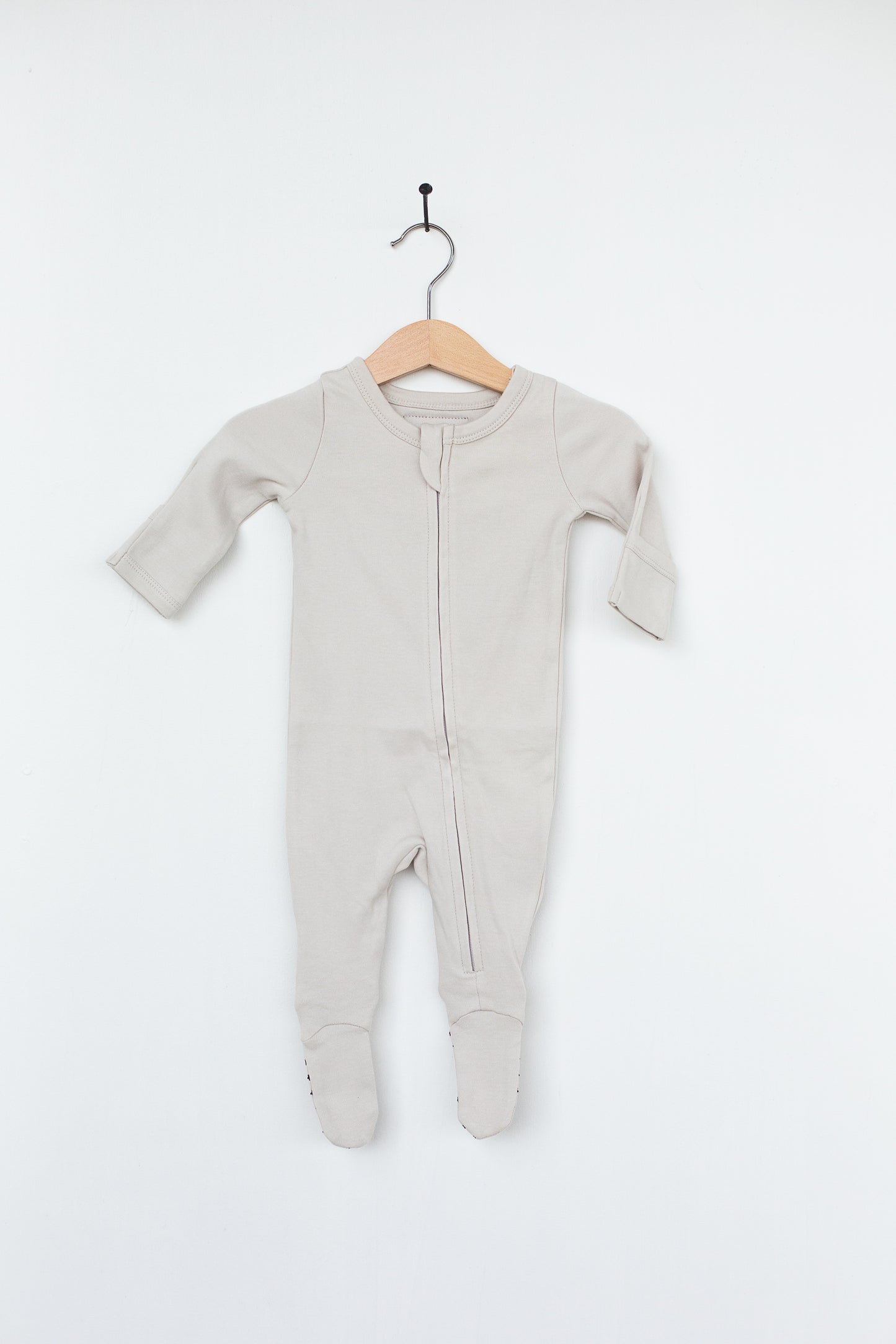 Organic 2 Way Zip Footie | GOTS Certified Organic Cotton | Solid Colors