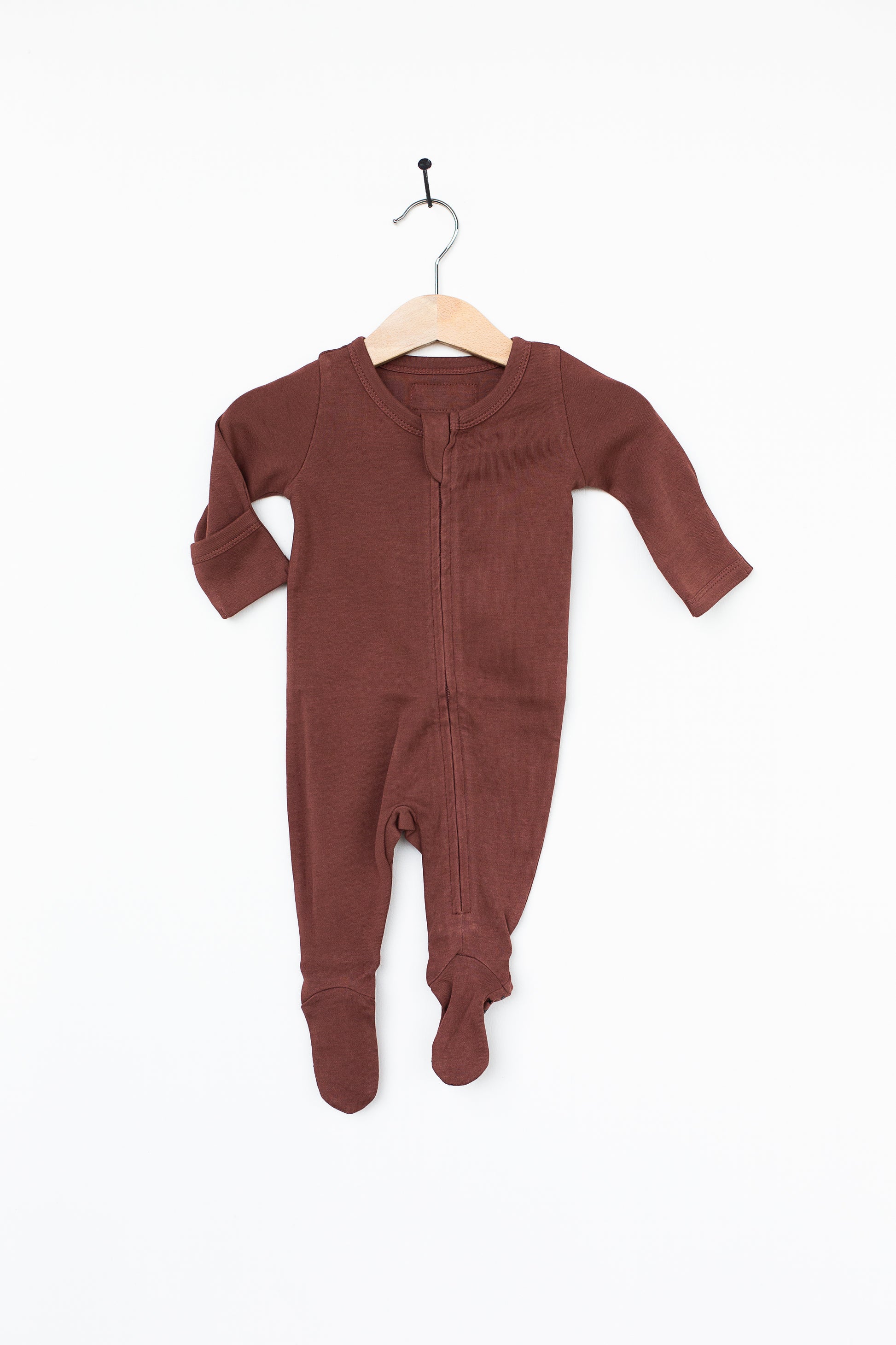Organic 2 Way Zip Footie | GOTS Certified Organic Cotton | Solid Colors