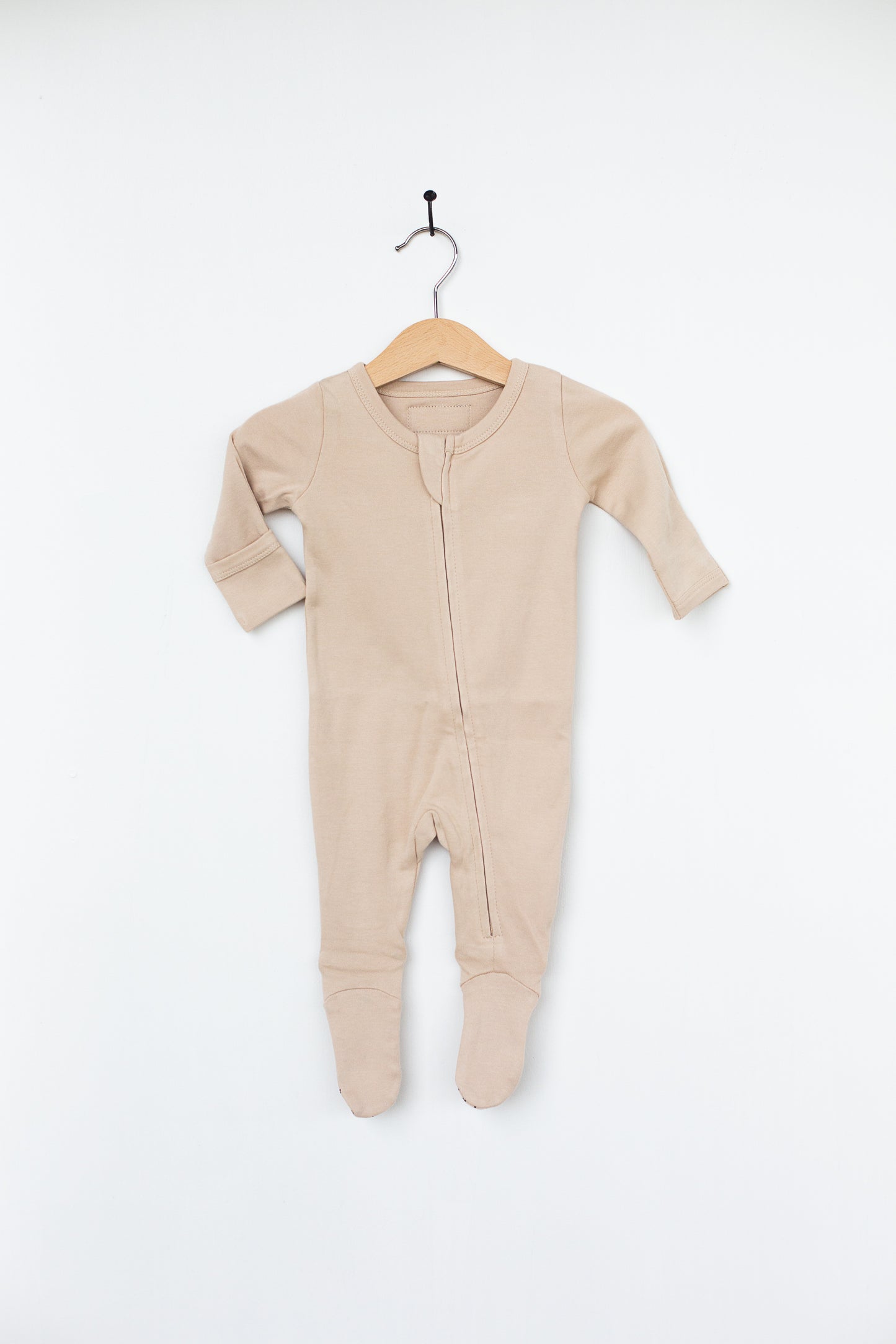 Organic 2 Way Zip Footie | GOTS Certified Organic Cotton | Solid Colors