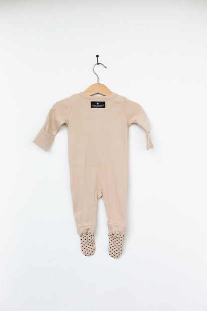 Organic 2 Way Zip Footie | GOTS Certified Organic Cotton | Solid Colors