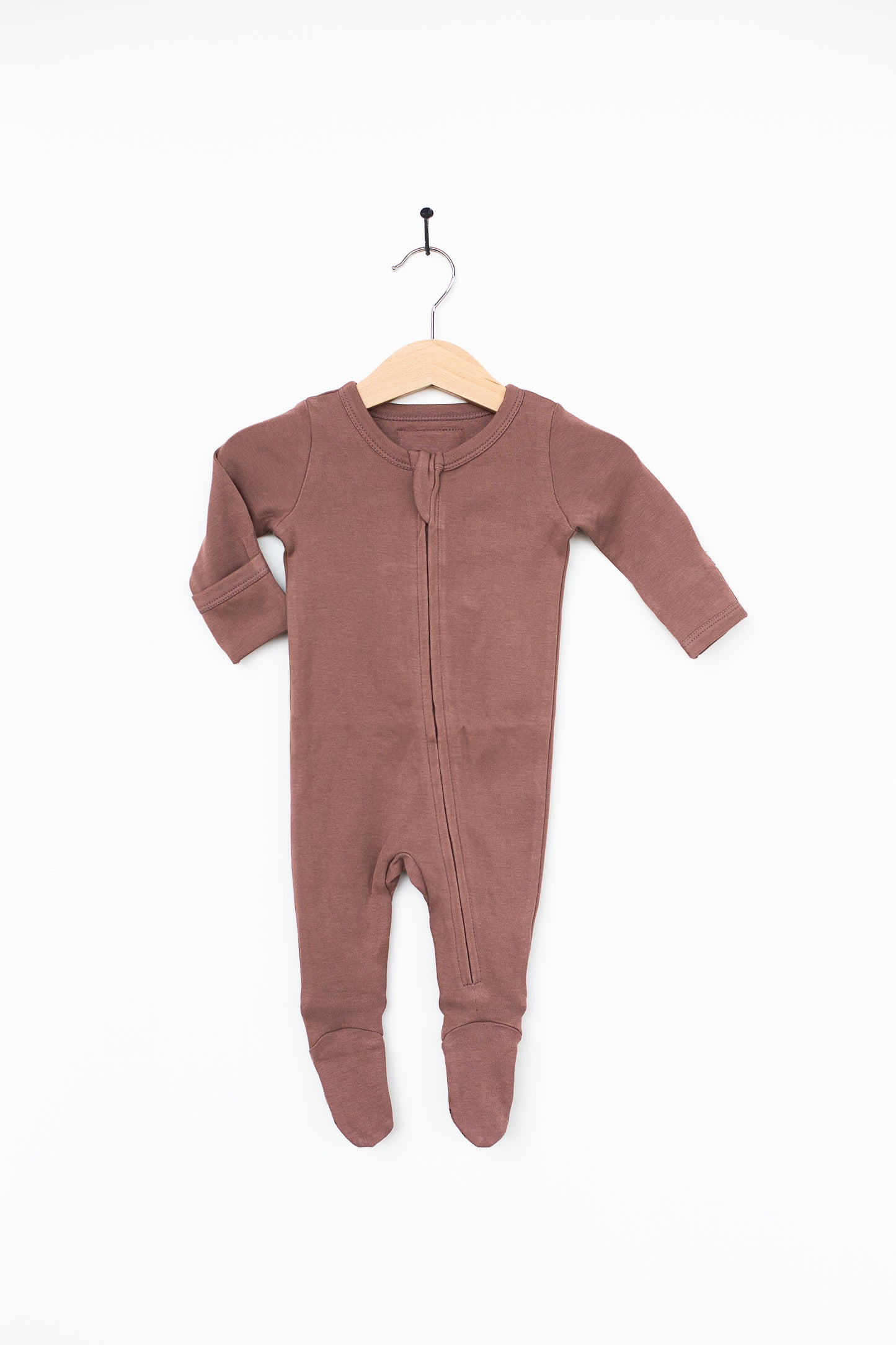 Organic 2 Way Zip Footie | GOTS Certified Organic Cotton | Solid Colors