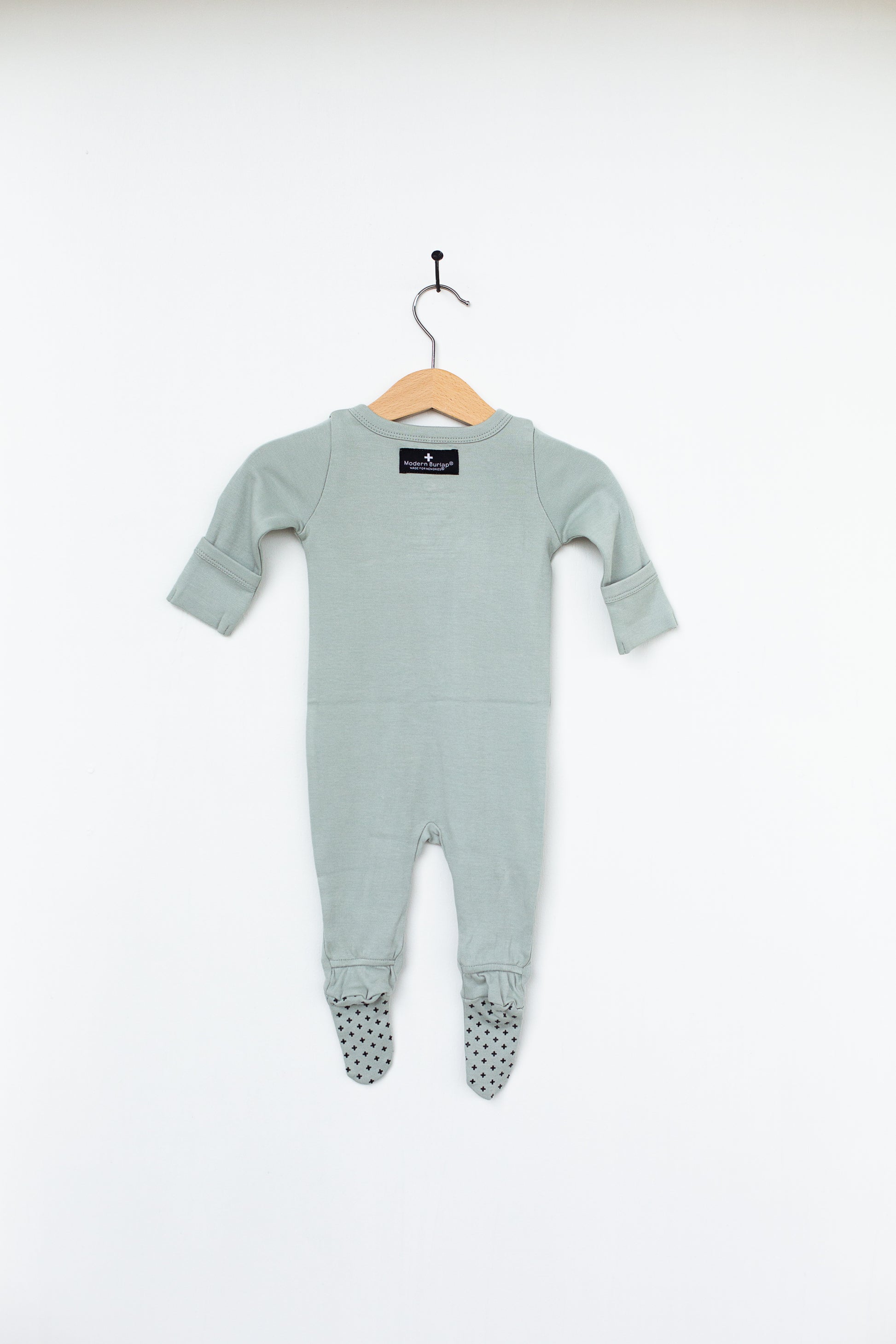 Organic 2 Way Zip Footie | GOTS Certified Organic Cotton | Solid Colors