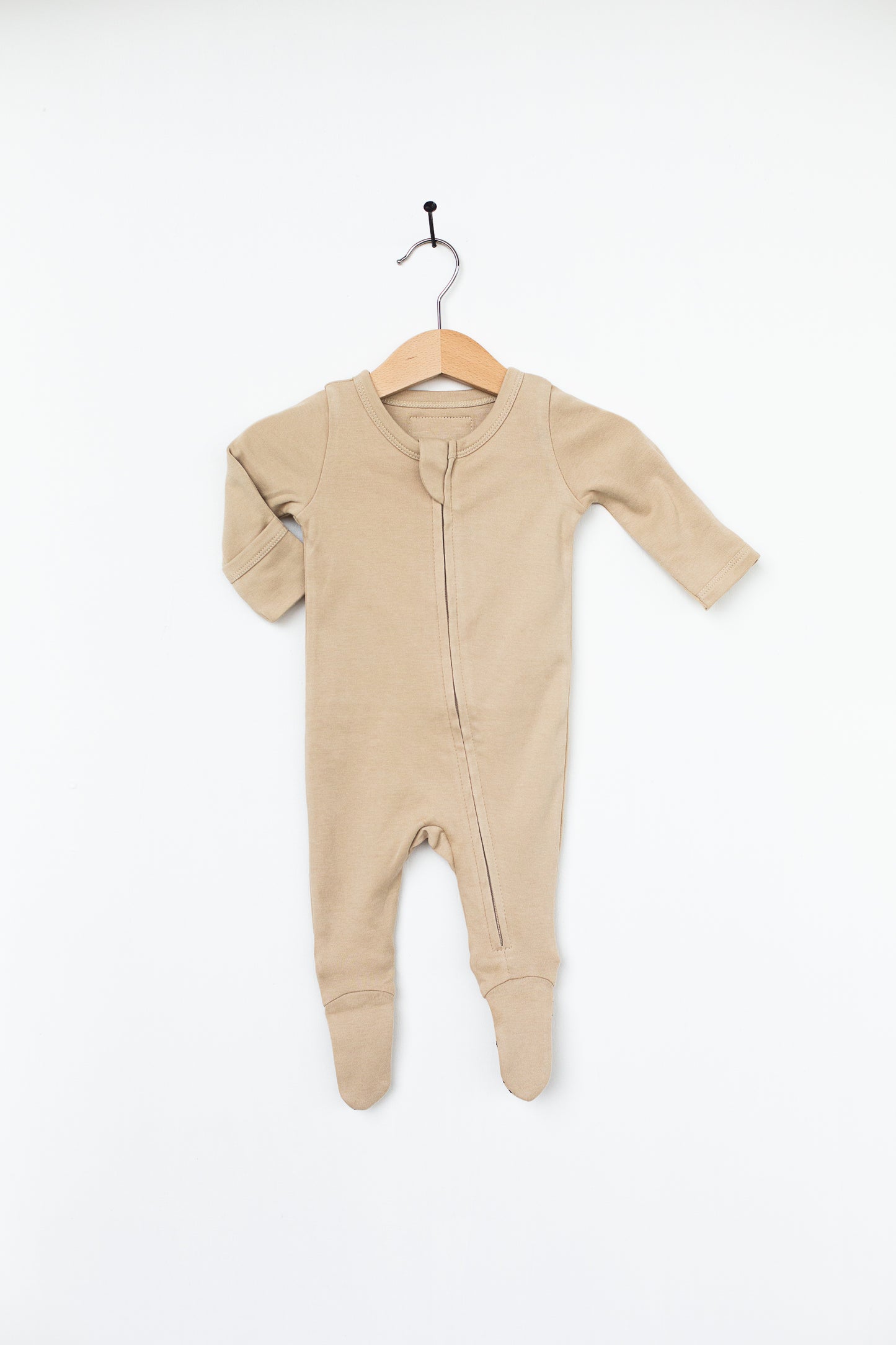 Organic 2 Way Zip Footie | GOTS Certified Organic Cotton | Solid Colors